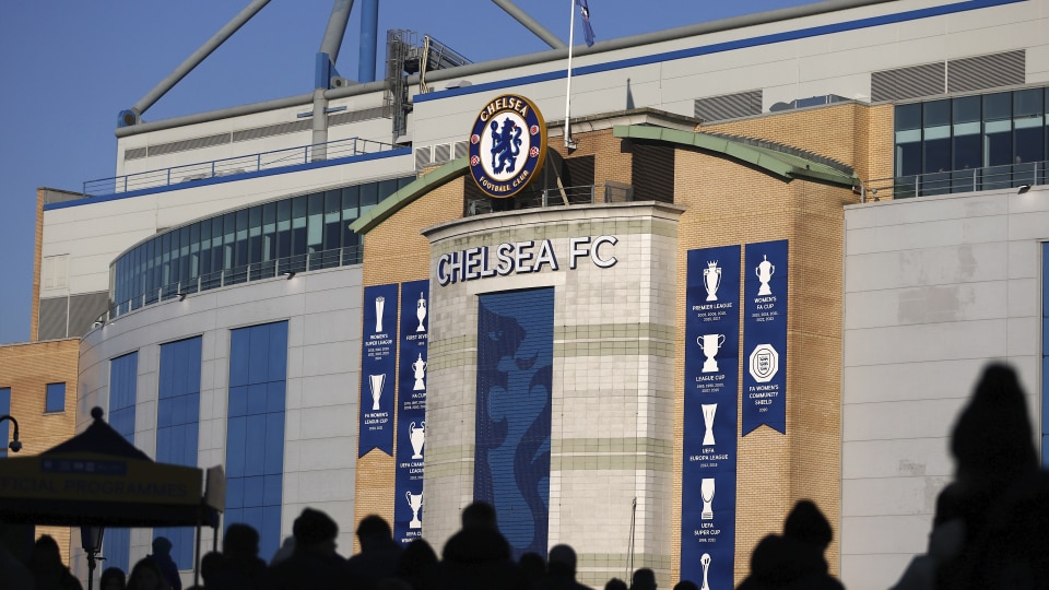 General view outside Chelsea's stadium