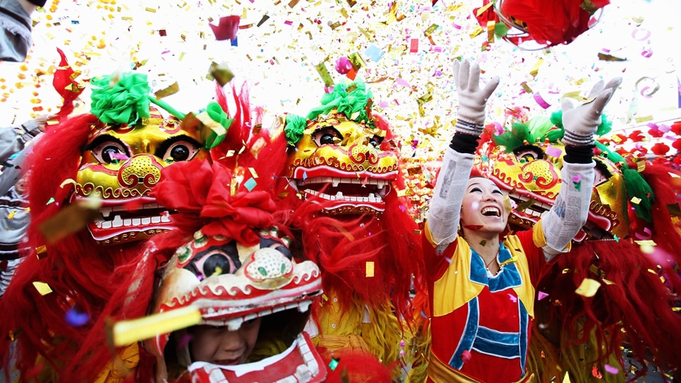 Celebrating the Lunar New Year in China.