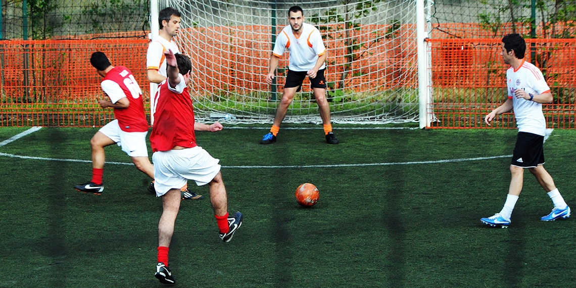 Rich treated himself to some new boots to play five-a-side football.