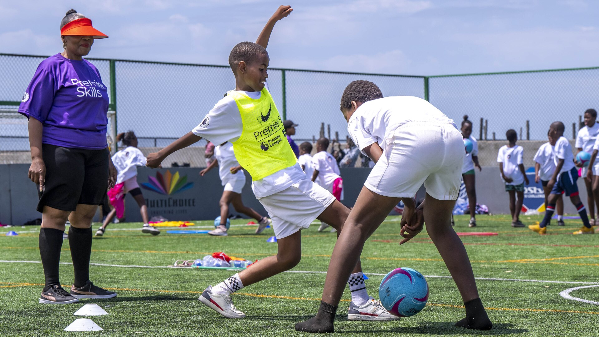 A football coach at work in South Africa