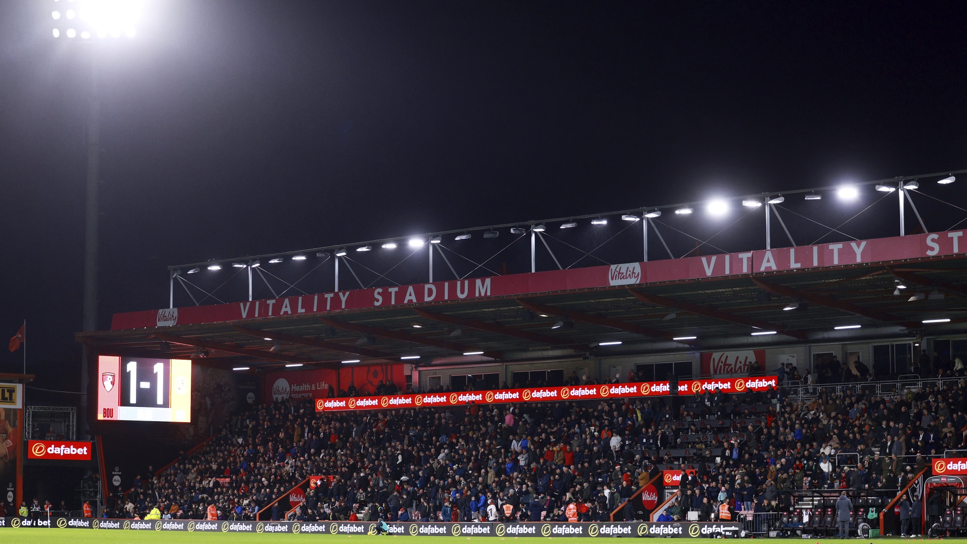 A general view of the inside of the stadium after players of AFC Bournemouth and Luton Town