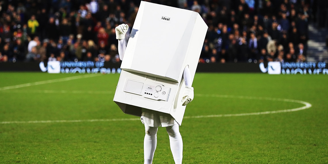 West Brom's nickname is the Baggies and their mascot is Boiler Man! Click on the image to find out more!