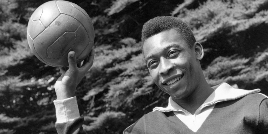 Brazilian footballer Edson Arantes do Nascimento, better known as Pele