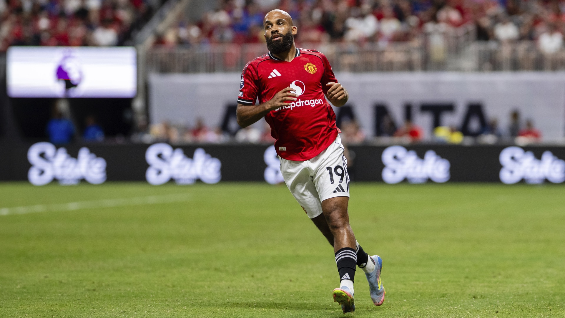 Bryan Mbeumo of Manchester United looks on during the Premier League Summer Series match between Manchester United and Everton