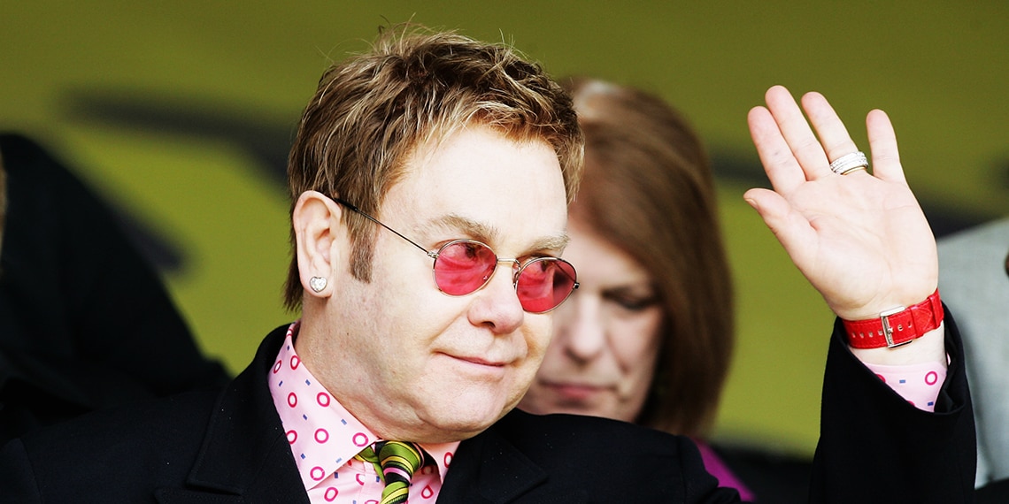 The Watford chairman and singer, Elton John, is said to have thousands of pairs of glasses.