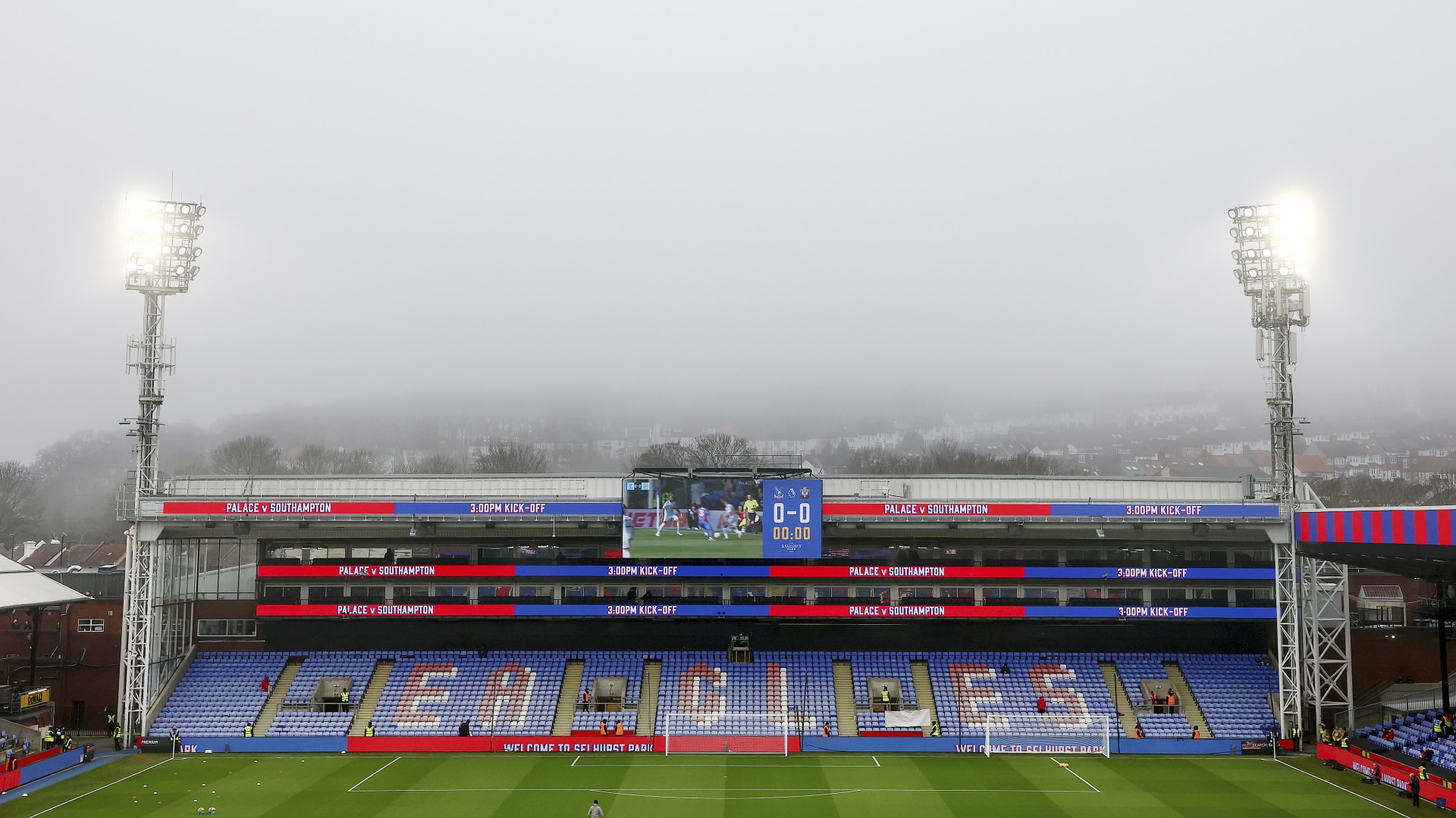 General view inside Selhurst Park before the match