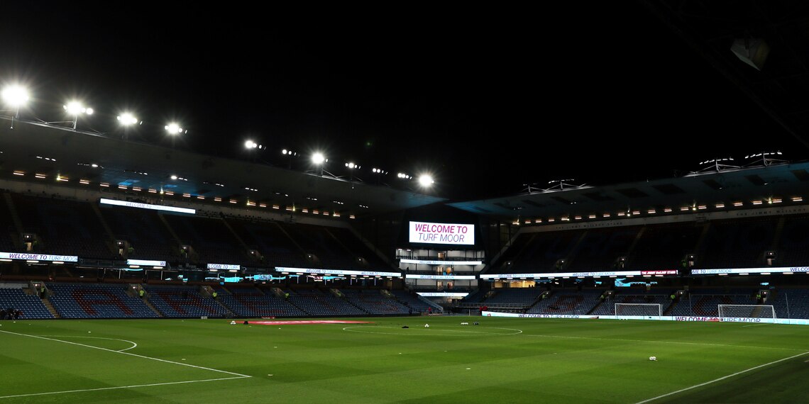 General view inside the Turf Moor stadium
