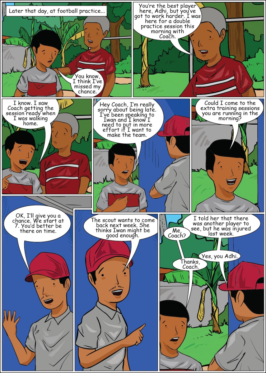 Page 5: Adhi learns a lesson and gets a second chance.