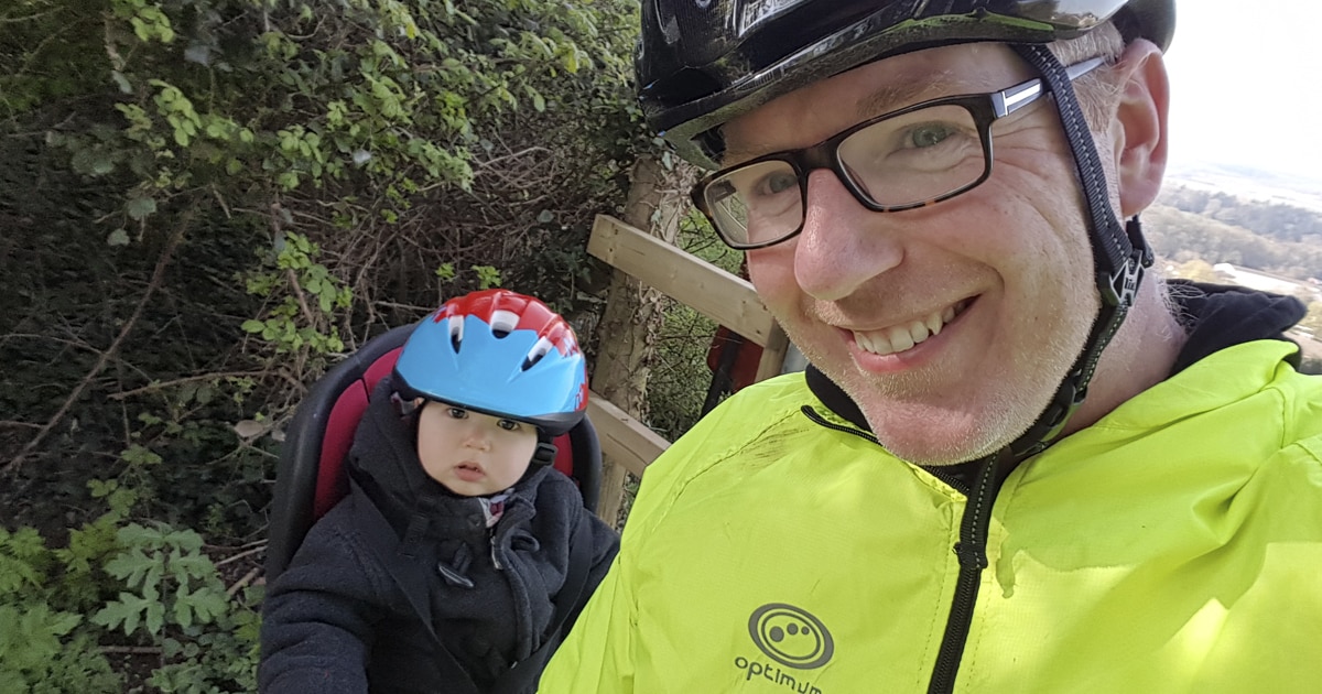 Jack likes to get out on his bike when the weather is good.