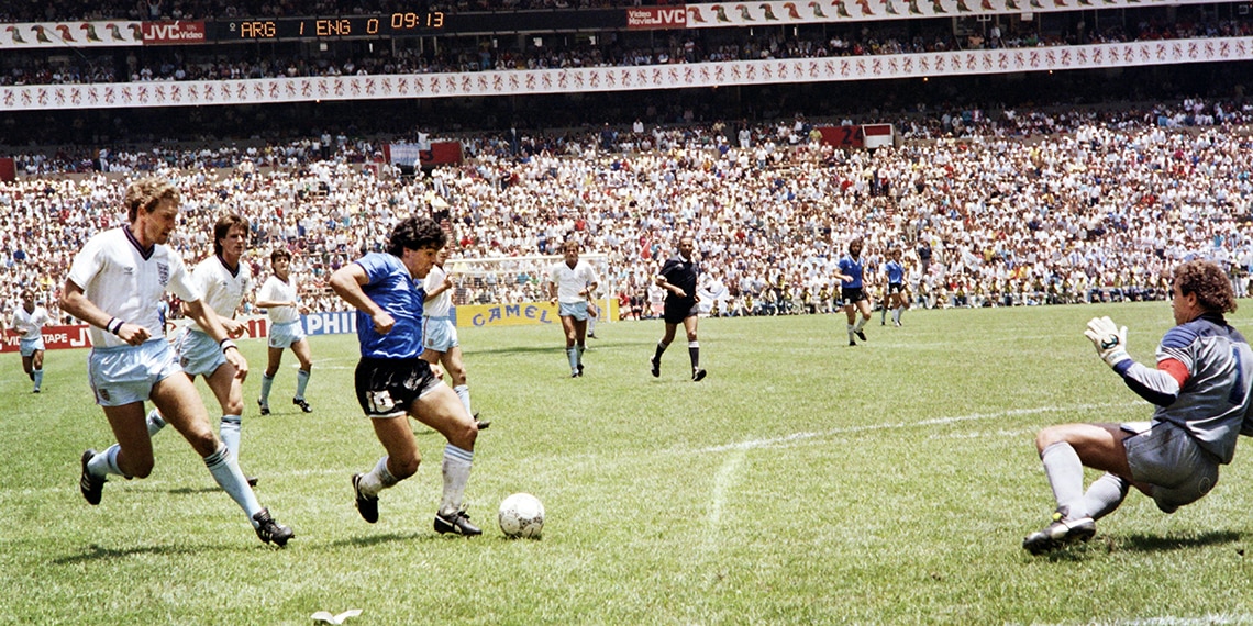 Diego Maradona scored one of the best goals Rich has ever seen.