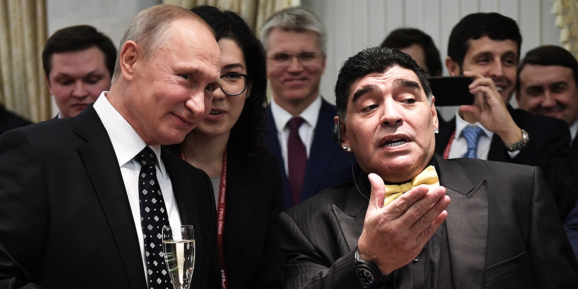 Vladimir Putin and Diego Maradona. How did they start this conversation?