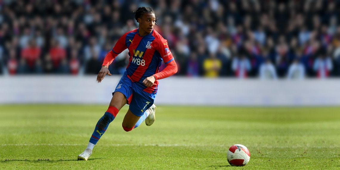 Michael Olise of Crystal Palace in action