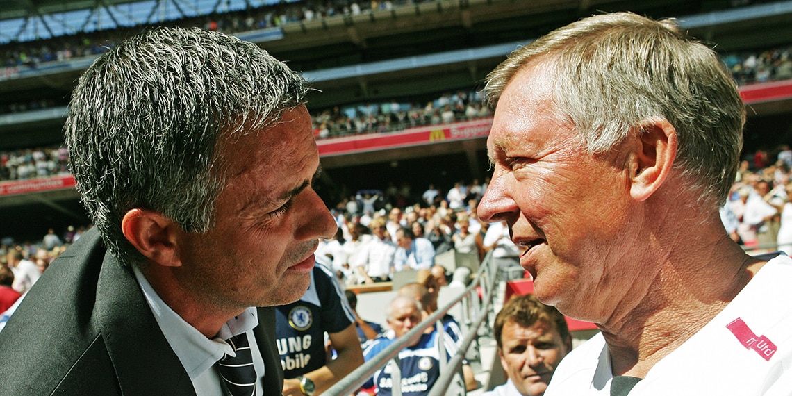 Jose Mourinho and Alex Ferguson. What do you think they said when they met for the first time?