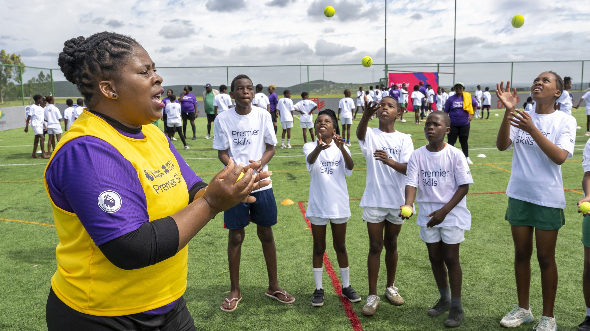 Nomnikelo Nqodi in action at a Premier Skills event