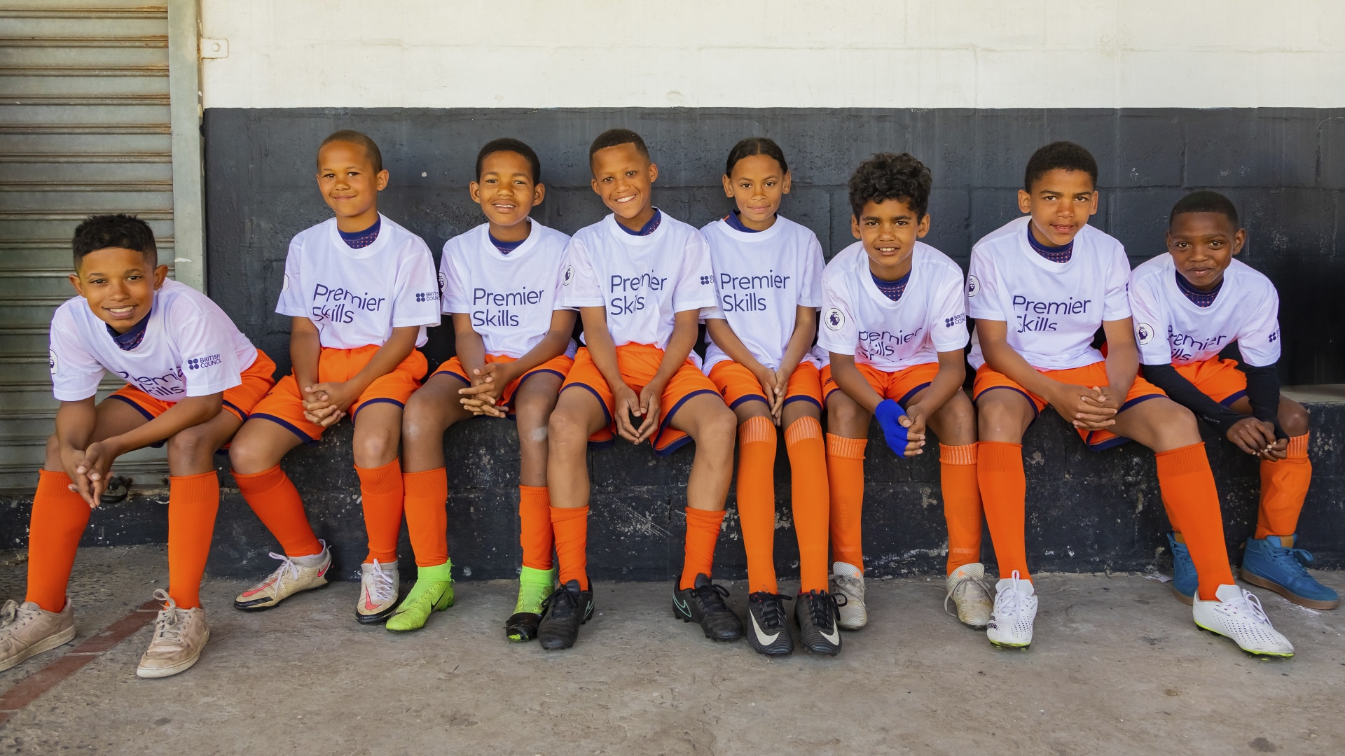 Boys waiting on the bench 