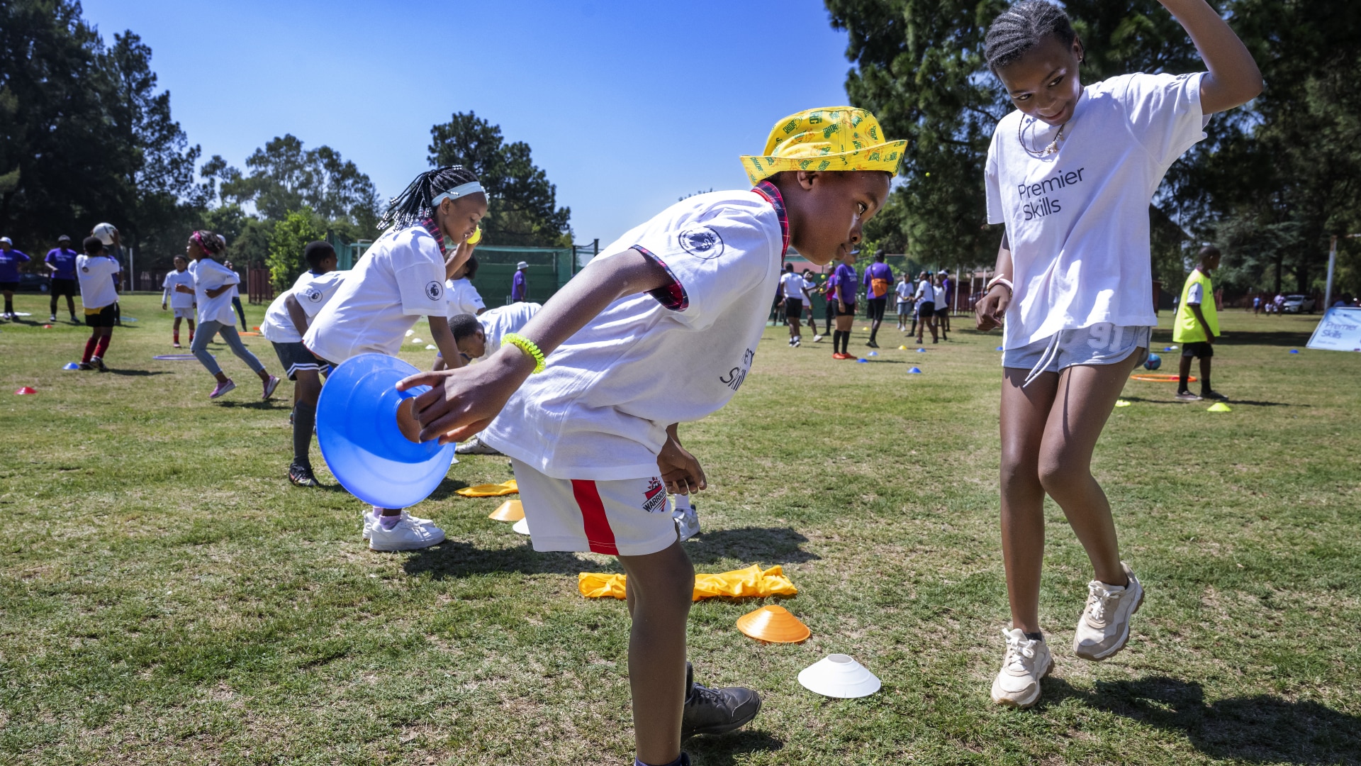 Kids playing a games in South Africa