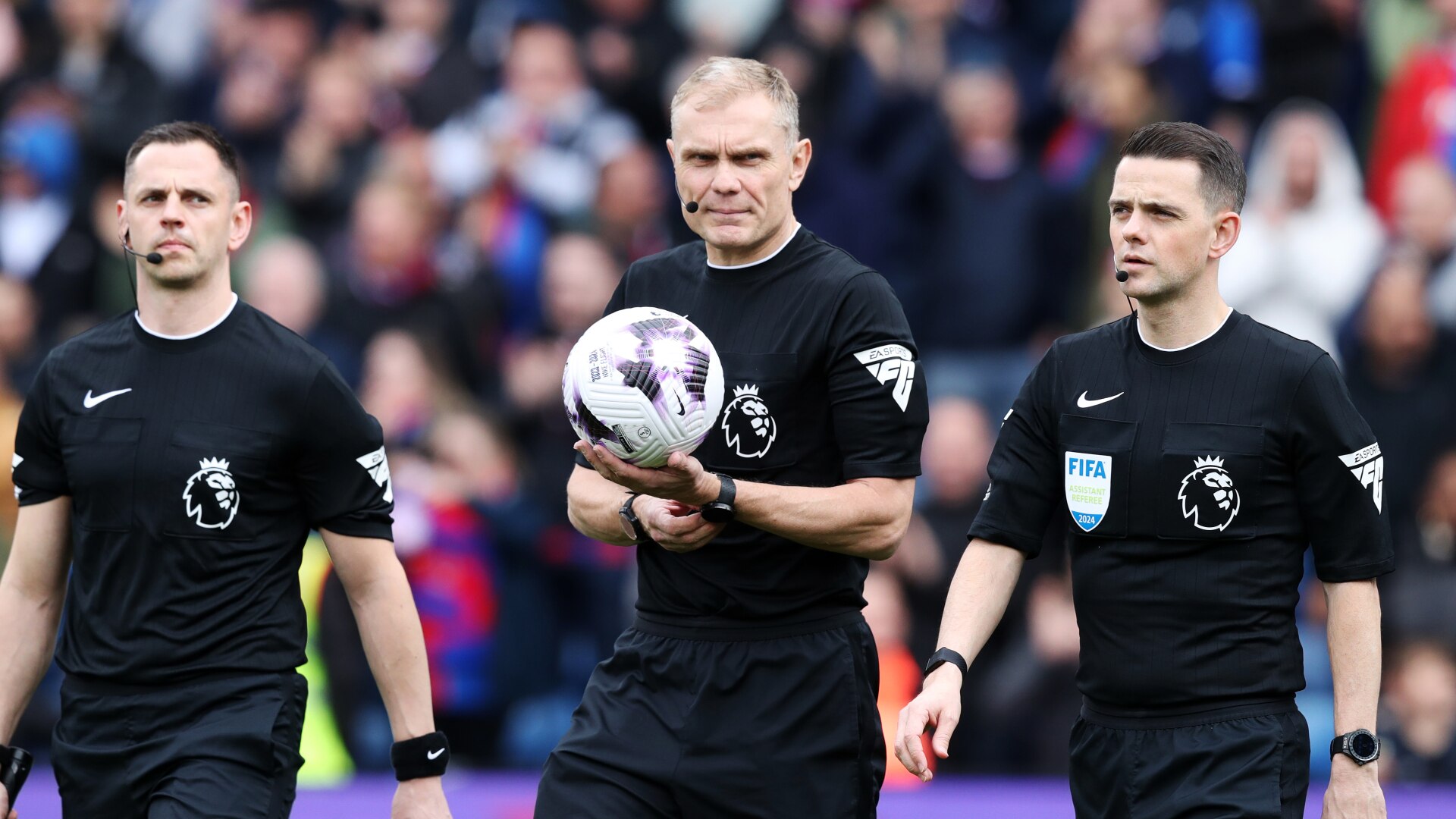 Three referees before a match