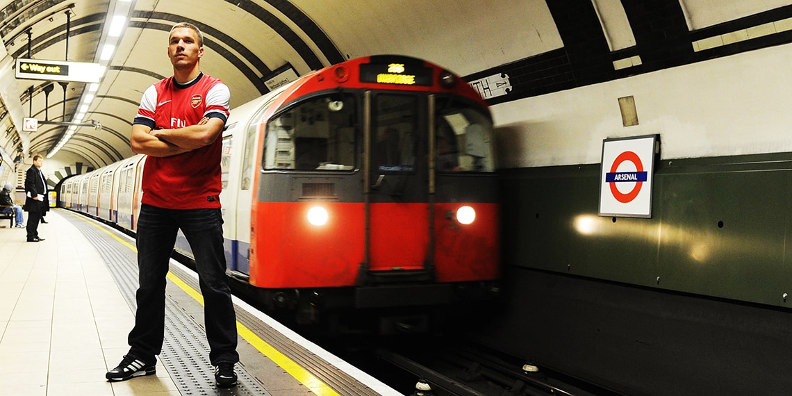 Jack takes Rich and Rowan to Arsenal's stadium on the tube.