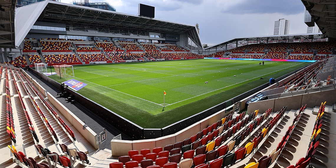 The Bees play at the Brentford Community Stadium in West London.