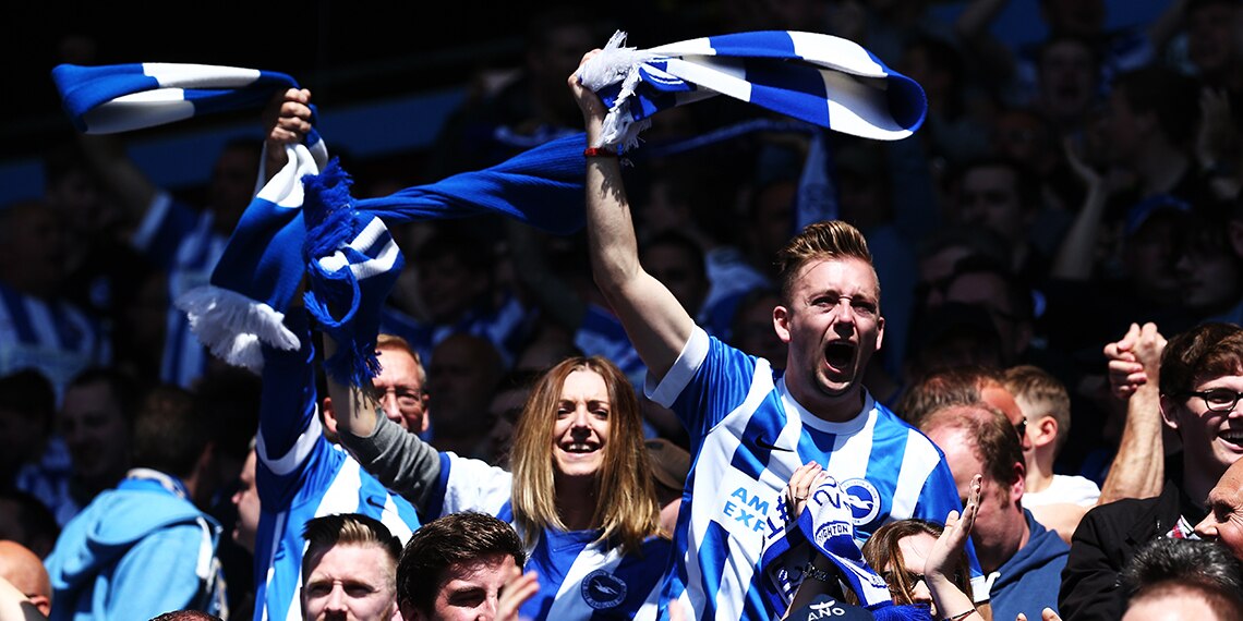 Will Brighton fans be celebrating at the Amex Stadium at the end of the season?