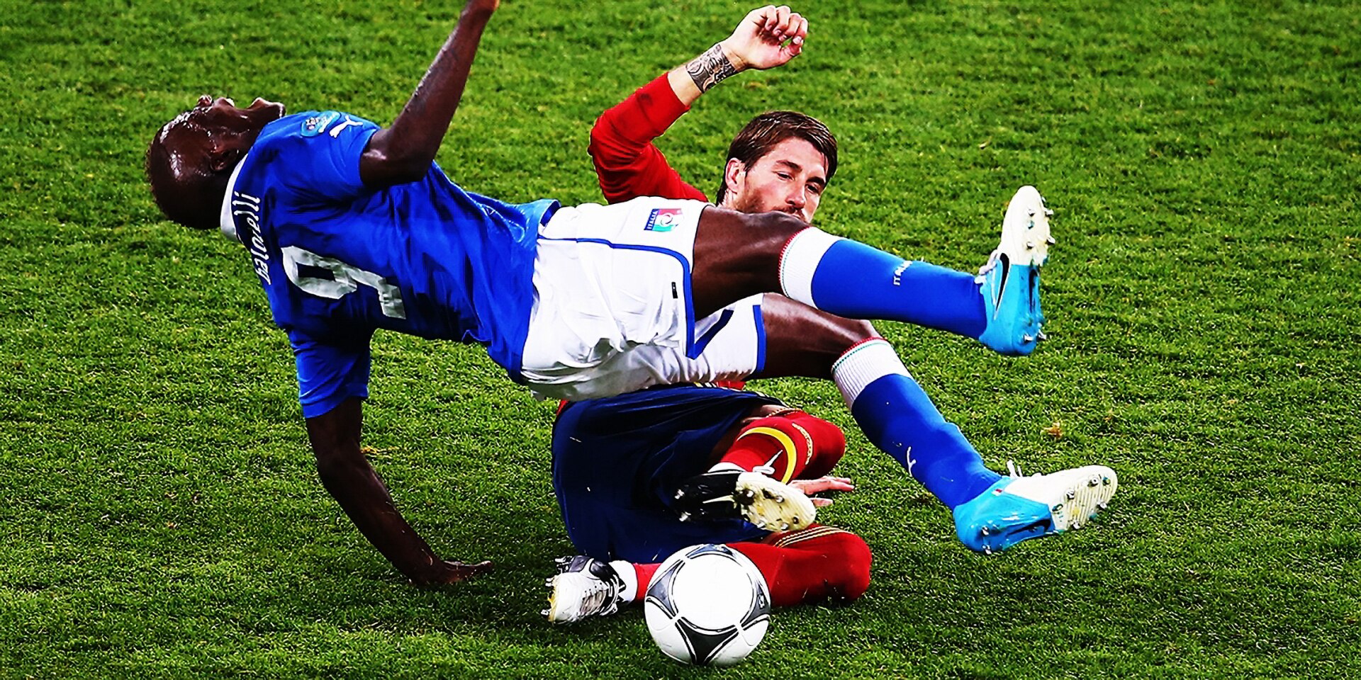 Sergio Ramos and Mario Balotelli.