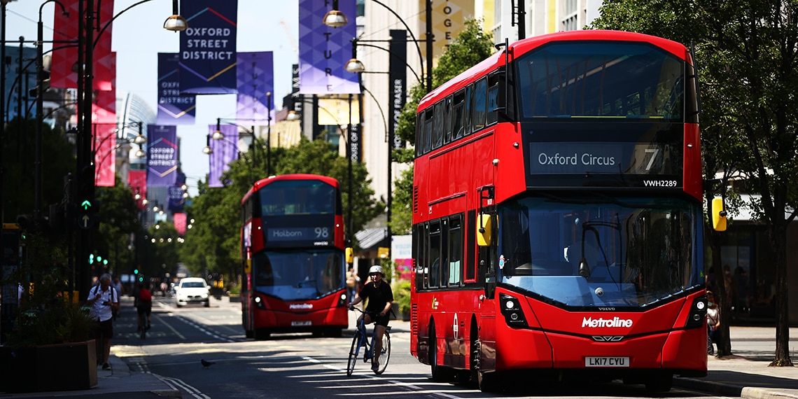 Rich has read that bus drivers are on strike because they are refusing to drive red buses!