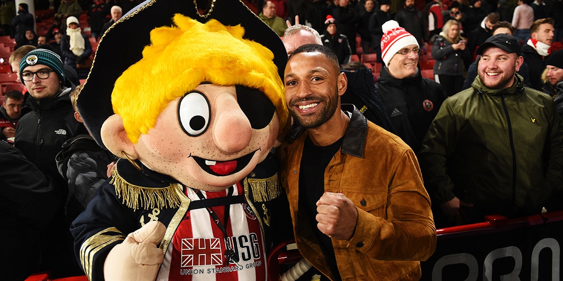 Captain Blade might need some help from the boxer, Kell Brook (right), to fight evil Captain Blade.