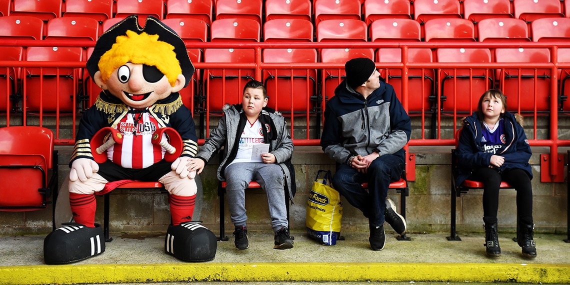 Sheffield Utd's nickname is the Blades and their mascot is Captain Blade.