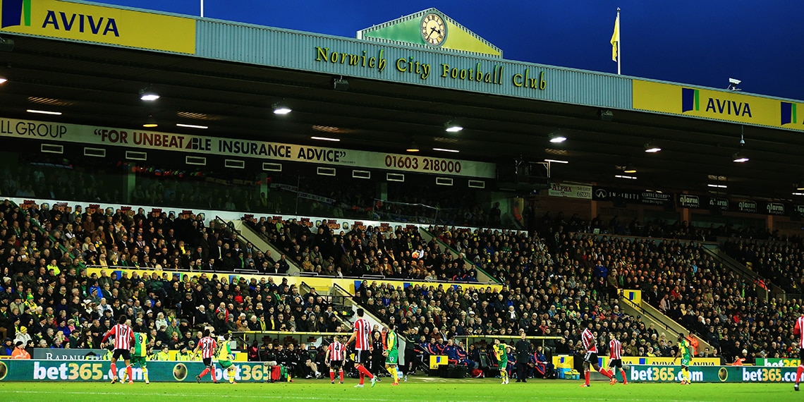 The Canaries play at Carrow Road.