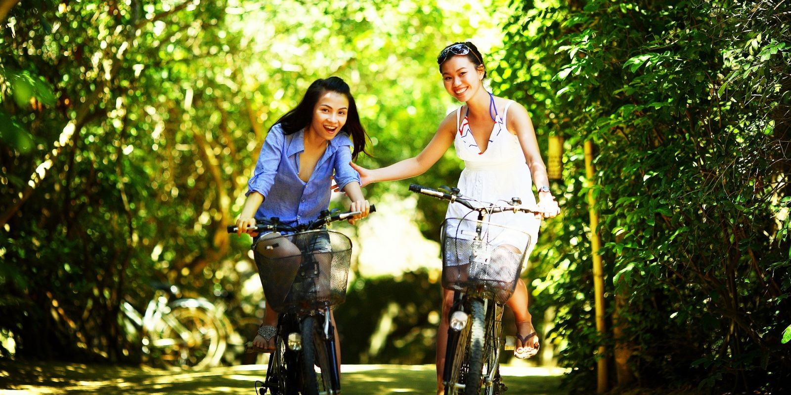 A leisurely bike ride can be good for your mental health as well as your physical health.