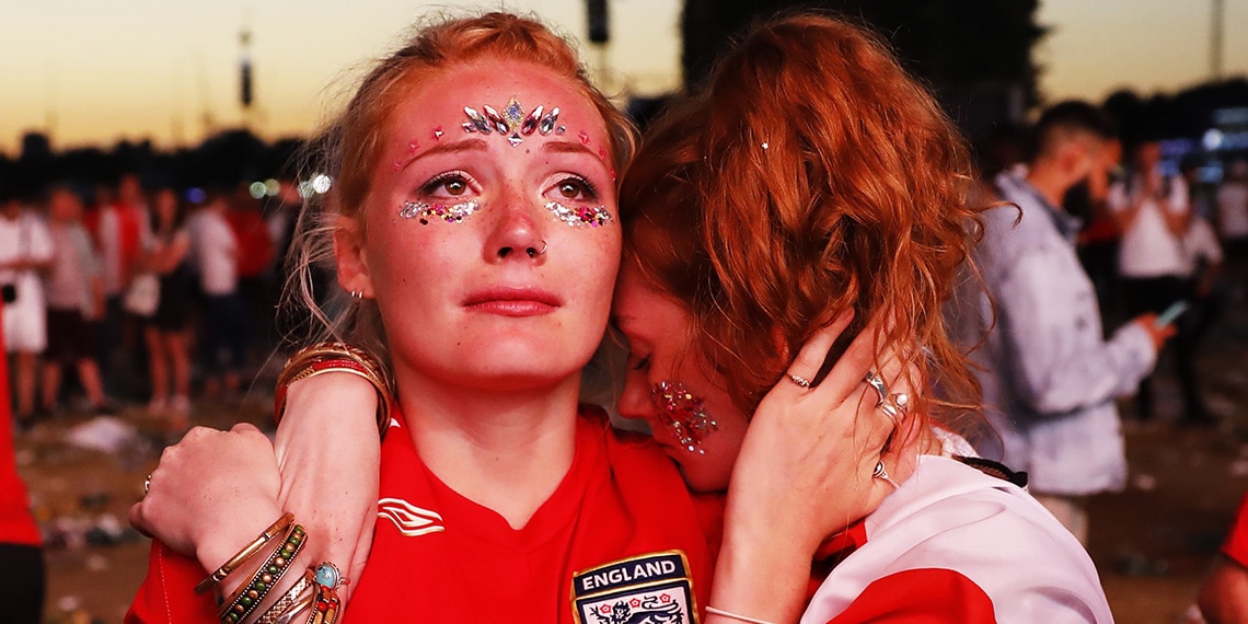 Fans feel GUTTED when their team get knocked out of the World Cup.