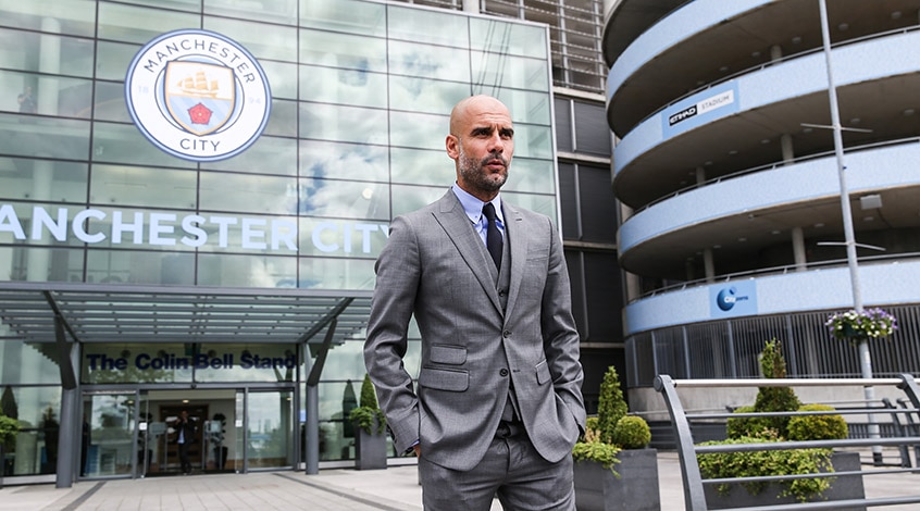 Pep Guardiola is City's manager.