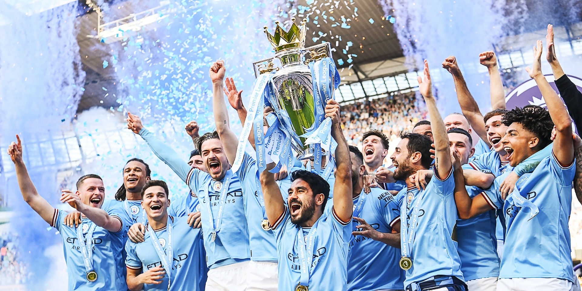 manchestercitycaptainilkaygundoganliftsthepremierleaguetrophyafterthematchbetweenmanchestercityandch-Enhanced-SR