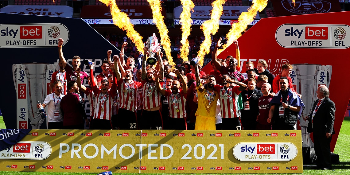 Brentford won promotion in the Play-Off Final.