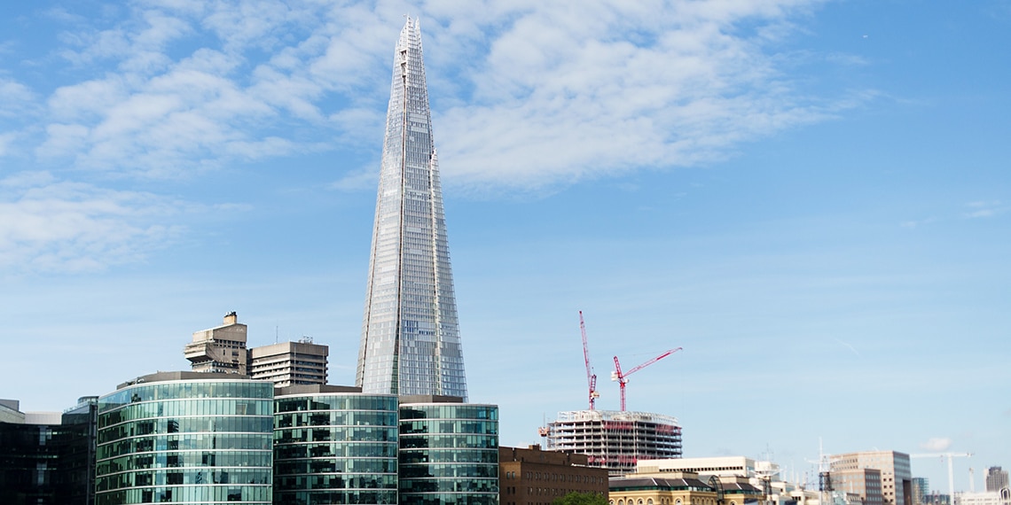 The Shard is London's tallest building.