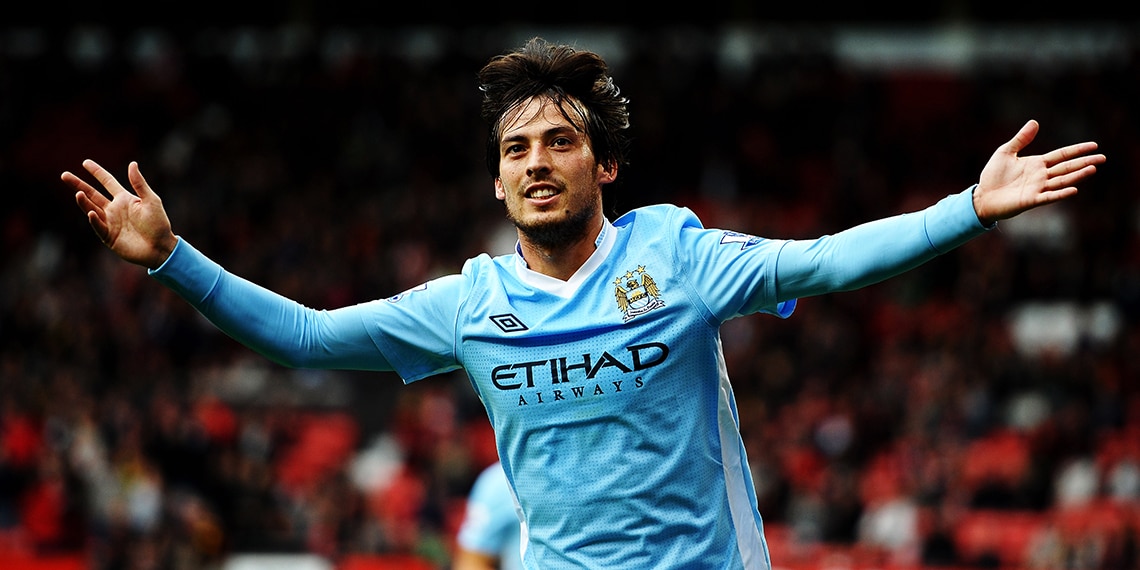 Manchester CIty's David Silva has had his hair cut since this photo was taken.