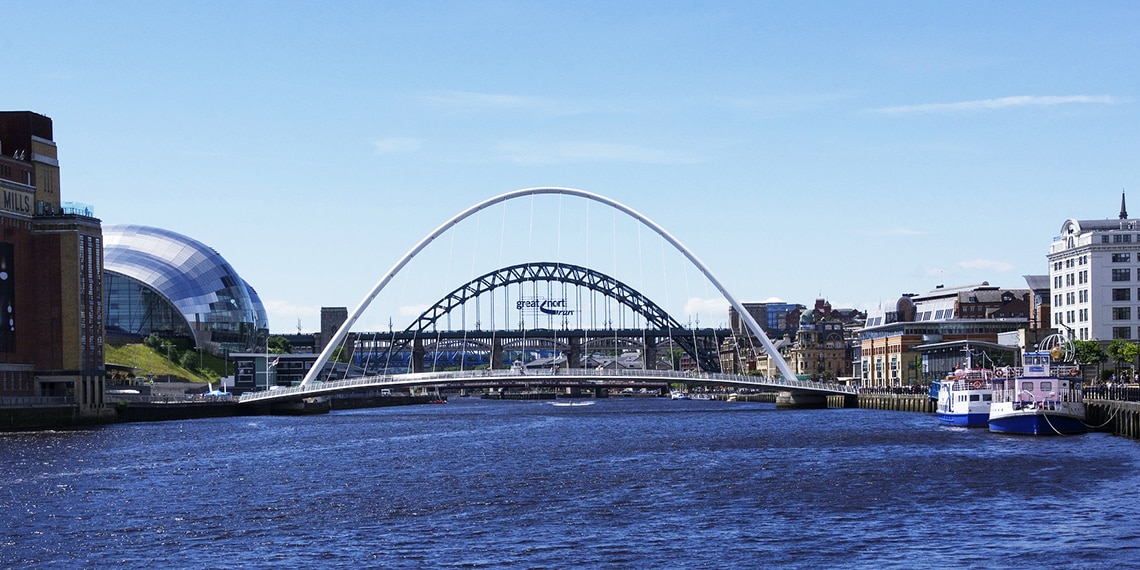 The Tyne is the river that runs through Newcastle.