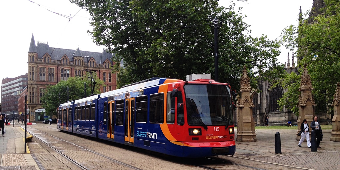 Catching the tram is one of the easiest ways to get around Sheffield.