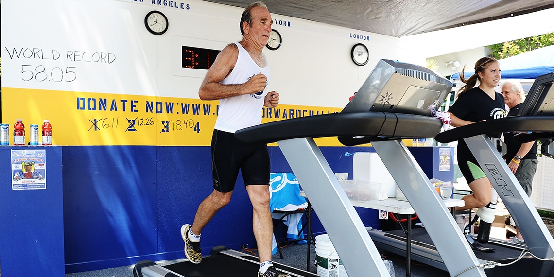 Using a TREADMILL is a good way to KEEP FIT.