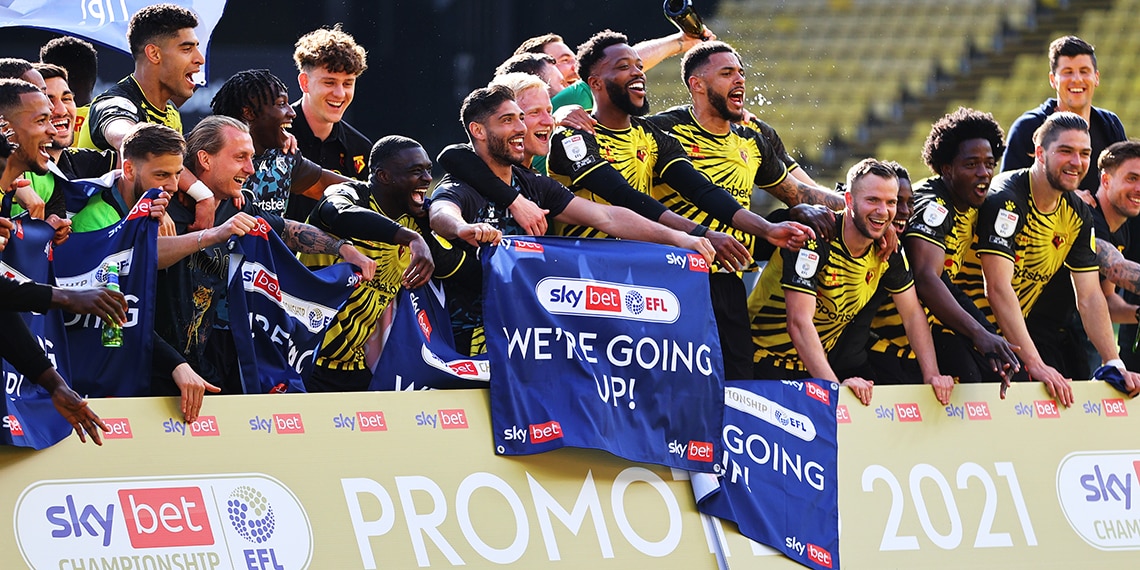 Watford have won promotion to the Premier League after just one season away.