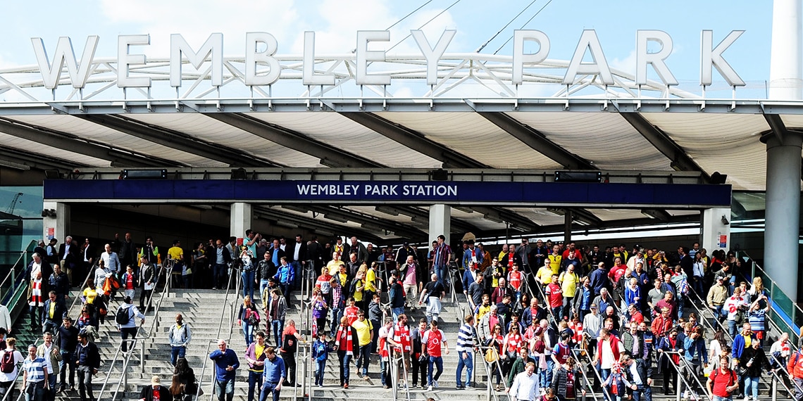 Football fans usually get to matches by public transport.