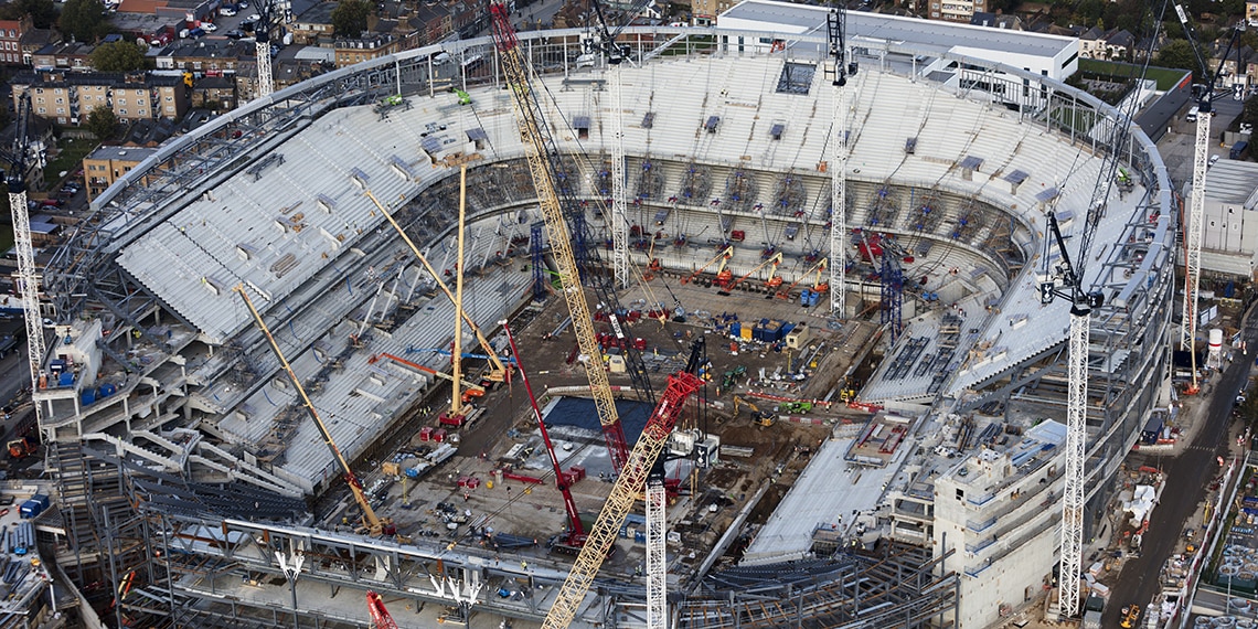 Tottenham have had a lot of work done on their new stadium.