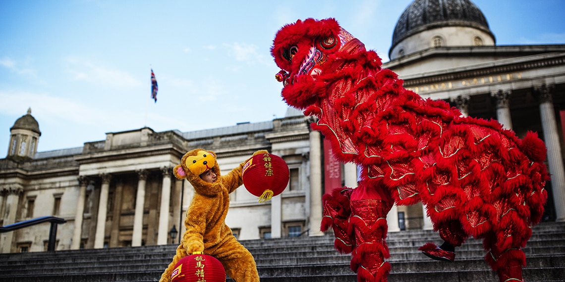 Year of the Monkey celebrations in London (2016).